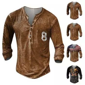 Мужская модная футболка с длинным рукавом и вышивкой, весенне-осенний пуловер с длинными рукавами и принтом, толстовка M чёрный