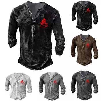 Мужская модная футболка с длинным рукавом и вышивкой, весенне-осенний пуловер с длинными рукавами и принтом, толстовка L чёрный