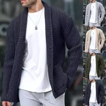 Мужская модная футболка с длинным рукавом и вышивкой, весенне-осенний пуловер с длинными рукавами, толстовка M бежевый