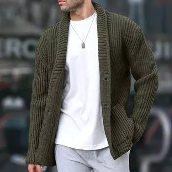 Мужская модная футболка с длинным рукавом и вышивкой, весенне-осенний пуловер с длинными рукавами, толстовка M бежевый