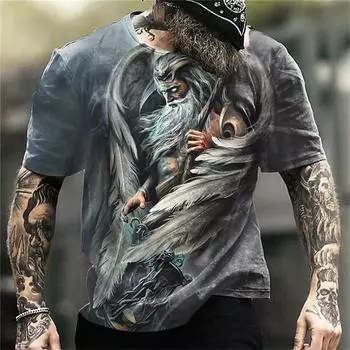 Мужская модная футболка с принтом инструментов и саксофонной гитары с короткими рукавами, свободный топ в стиле хип-хоп и поп, мужской классический музыкальный топ S