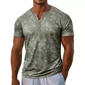 Мужская модная футболка, уличная повседневная одежда с коротким рукавом M