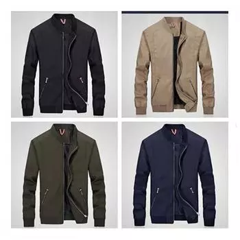 Мужская модная куртка с хлопковой подкладкой и воротником-стойкой, пальто, универсальная мужская ветровка, пальто, парки XL темно-синий