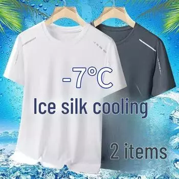 Мужская модная летняя футболка с сетчатым принтом и коротким рукавом 5XL чёрный