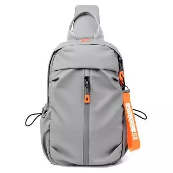 Мужская модная нагрудная сумка, модная повседневная спортивная сумка-мессенджер, легкая дорожная ручная кладь. серый