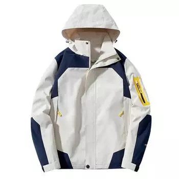 Мужская модная оборонительная штурмовая куртка с блокировкой цвета, функциональная куртка унисекс с несколькими карманами на открытом воздухе M темно серый