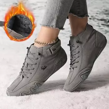 Мужская модная обувь Lefu, роскошные высокие хлопковые туфли, зимняя нескользящая легкая походная повседневная обувь 2024 38 чёрный