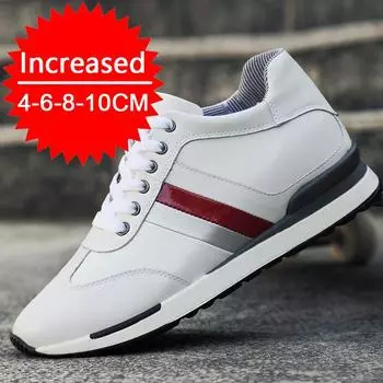 Мужская модная обувь, увеличивающая рост, повседневная стелька 4/6/8 см, увеличивающая рост, невидимая внутренняя обувь для бега на открытом воздухе, повседневная спортивная обувь 37