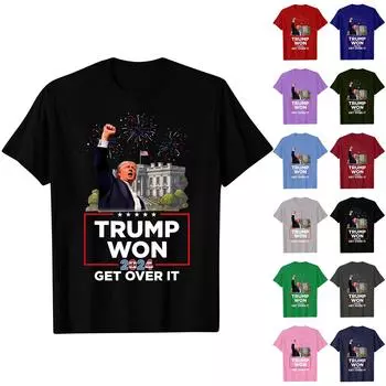 Мужская модная повседневная футболка с принтом, пуловер с круглым вырезом, топ с короткими рукавами M