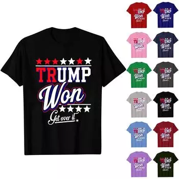 Мужская модная повседневная футболка с принтом, пуловер с круглым вырезом, топ с короткими рукавами L армия зеленый