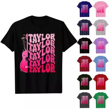 Мужская модная повседневная футболка с принтом, пуловер с круглым вырезом, топ с короткими рукавами L армия зеленый