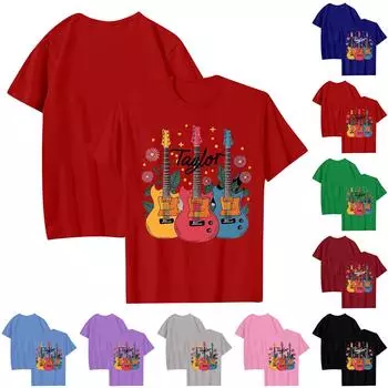 Мужская модная повседневная футболка с принтом, пуловер с круглым вырезом, топ с короткими рукавами L чёрный