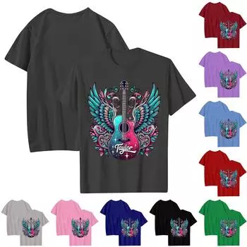 Мужская модная повседневная футболка с принтом, пуловер с круглым вырезом, топ с короткими рукавами L чёрный