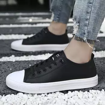 Мужская модная повседневная обувь, дышащие кроссовки из искусственной кожи для прогулок и бега, дорожная обувь 39 белый