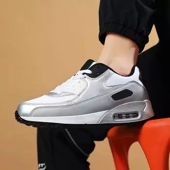 Мужская модная повседневная спортивная обувь, дышащая, натуральная боевая амортизация, воздушная подушка, нескользящая, легкая, кроссовки для бега 39