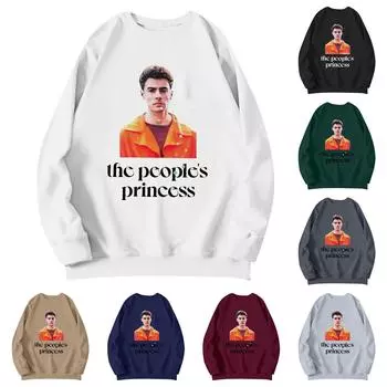 Мужская модная повседневная толстовка с длинными рукавами и круглым вырезом L армия зеленый