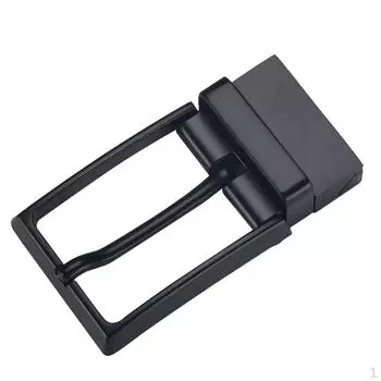 Мужская модная пряжка из сплава, одинарная прямоугольная замена - черный, 8x4,5x2 см
