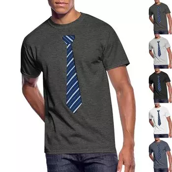 Мужская модная рабочая одежда с круглым вырезом и короткими рукавами, топы с забавными принтами, летние топы Nan L чёрный