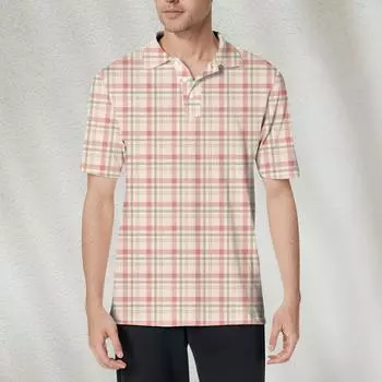 Мужская модная рубашка с коротким рукавом из мягкого хлопкового воротника с принтом M хаки