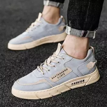 Мужская модная спортивная повседневная обувь, дышащая, удобная парусиновая обувь, кроссовки для бега 39 зелёный