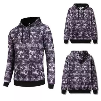 Мужская модная толстовка с капюшоном с камуфляжным принтом, спортивная повседневная кофта с длинными рукавами и капюшоном S серый