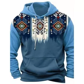 Мужская модная толстовка с капюшоном с принтом в клетку, синяя, коричневая, с круглым вырезом, осенне-зимняя, дизайнерская толстовка с капюшоном, повседневная модная толстовка 6XL