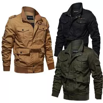 Мужская модная тонкая ветровка, куртка, мужская одежда, повседневная мужская куртка M хаки