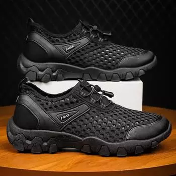 Мужская модная, удобная, дышащая, противоскользящая и износостойкая спортивная обувь 44 чёрный