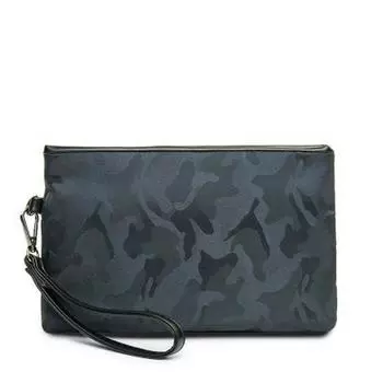 Мужская модная влагозащищенная деловая повседневная сумка-клатч для IPAD чёрный/камуфляжный