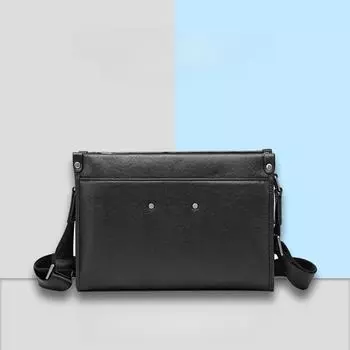 Мужская модная водонепроницаемая сумка через плечо из натуральной кожи - большая вместимость и повседневный стиль A-grade cowhide 88368-2