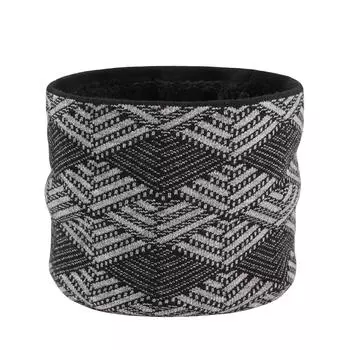 Мужская модная зимняя теплая шейная повязка классическая ромбовидная клетка утеплитель для шеи уличный термобелье с флисовой подкладкой трубчатый чехол для шеи