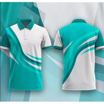 Мужская молодежная офисная модная футболка-поло ДИЗАЙН, футболка-поло с полной сублимацией для мужчин и женщин, униформа КОД:3 S