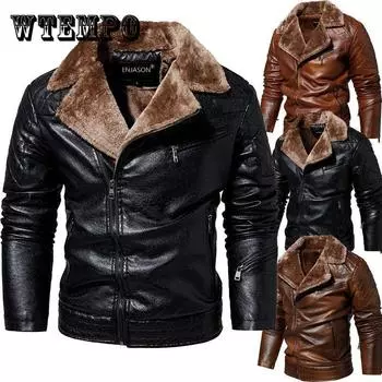 Мужская мотоциклетная кожаная куртка с лацканами Lage Размер Индивидуальная косая куртка на молнии XXXL