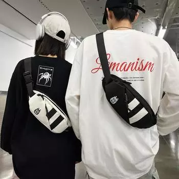 Мужская мотоциклетная спортивная нагрудная сумка Женская дорожная сумка через плечо Сумка на плечо зелёный