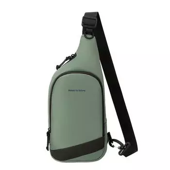 Мужская нагрудная сумка большой вместимости, наплечная сумка, женская водоотталкивающая сумка через плечо светло-зеленый