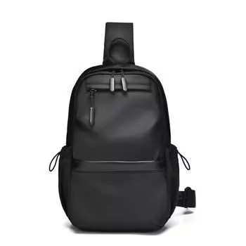 Мужская нагрудная сумка, повседневная сумка через плечо, спортивный маленький рюкзак, сумка через плечо чёрный