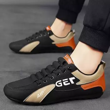 Мужская нескользящая износостойкая модная дышащая обувь с сеткой для спорта и отдыха, обувь-бобы, мужская обувь, модная обувь 39 белый