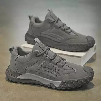 Мужская нескользящая износостойкая рабочая и походная обувь на осень 39