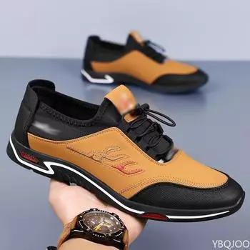 Мужская нескользящая обувь, весенняя классика, мода, ретро, повседневная, дышащая, легкая, удобная, на мягкой подошве, повседневная обувь 39