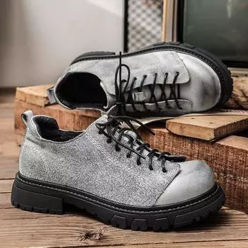 Мужская нишевая кожаная обувь в стиле ретро 37