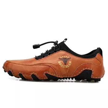 Мужская новая кожаная спортивная обувь на открытом воздухе, повседневная обувь, деловая кожаная обувь для доски 38