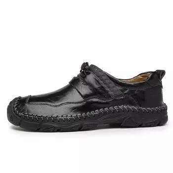 Мужская новая кожаная спортивная обувь на открытом воздухе, повседневная обувь, деловая кожаная обувь 38