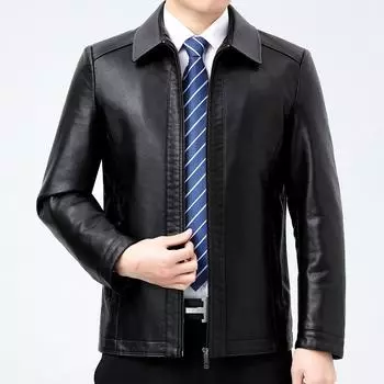 Мужская новая куртка делового покроя из овчины первого слоя с лацканами и бархатное кожаное пальто 170