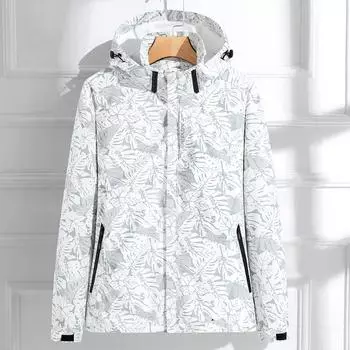 Мужская новая куртка для отдыха на природе на весну и осень для мужчин и женщин, парное водонепроницаемое ветрозащитное пальто с кленовым листом M