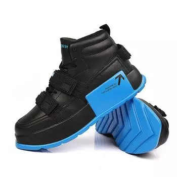 Мужская новая модная обувь с высоким берцем и толстой подошвой, мужская повседневная белая обувь, модная мотоциклетная мужская обувь в стиле ретро 39 белый