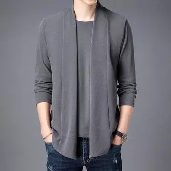 Мужская новая поддельная двухкомпонентная рубашка из немецкого бархата с подкладкой, средняя и молодая, красивая и теплая внутренняя рубашка, футболка с длинными рукавами M