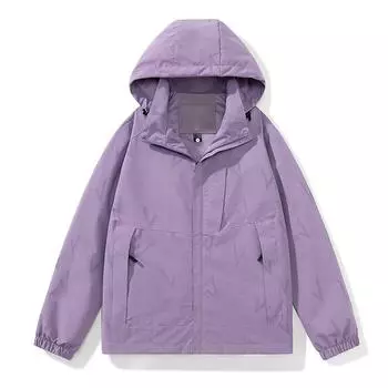 Мужская новая весенняя трендовая куртка со съемной кепкой, свободная, для походов на открытом воздухе, ветрозащитная, водонепроницаемая куртка для пар L