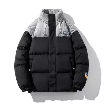 Мужская новая зимняя толстая куртка на хлопковой подкладке, брендовая свободная пуховая куртка для пары Tide XL белый