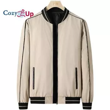 Мужская облегающая куртка-бомбер Cosy Up, пальто, ветровка на молнии спереди из софтшелла