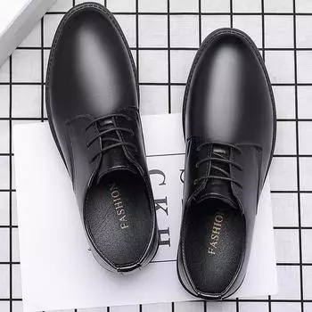 Мужская обувь 2024 года, черные кожаные деловые туфли для мужчин, оксфорды, мужские свадебные туфли для офиса и бизнеса, мужские туфли Zapatos De Hombre 38